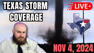 LIVE Texas Tornado Warning Coverage November 4 2024 2nd Stream [upl. by Tali]