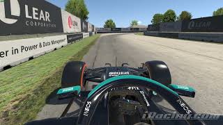 IRacing Mercedes W12 Realistic F1 Realistic Low Speed Crash After Missing Brake Marker [upl. by Crowe]