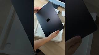 M3 Macbook Air 15 inch midnight unboxing 2024  ASMR macbookairm3 unboxingshorts asmrunboxing [upl. by Flosi114]