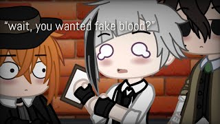 “Wait you wanted fake blo0d”  Bsd  Bungou Stray Dogs  Dazai  Atsushi  Chuuya  Gacha Club [upl. by Reseta405]