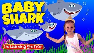 Baby Shark Original Dance Song ♫ Starring Paige ♫ Kids Songs by The Learning Station [upl. by Ainatit]