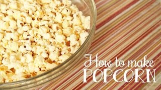 The Domestic Geek How to Make Popcorn WITHOUT a Microwave [upl. by Lyrret]