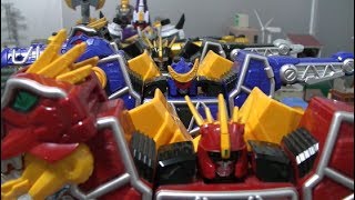 Power Rangers DIno Charge All Megazord Toys 파워레인저 다이노포스 다이노킹 스피노킹 프테라킹 프레즈킹 브라기오킹 장난감 변신 [upl. by Rama697]