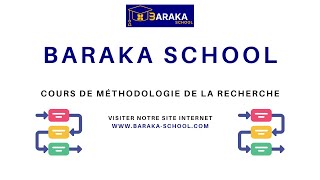 Revue de littérature validée  Hypothèse  Méthodologie de la recherche Baraka School [upl. by Fairweather]