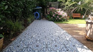 Nicoles turning old concrete gravel pavers into a great Portuguese patio [upl. by Starkey]