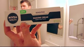 Nivea Shaving Cream Shave Review [upl. by Lizabeth73]