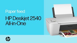 Fixing Paper Pick Up Issues  HP Deskjet 2540 AllinOne Printer  HP Support [upl. by Dewayne]