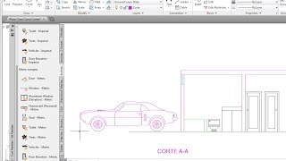 Hacer cortes y elevaciones en AutoCAD rápido y simple sección de una casa o vivienda [upl. by Dadirac]