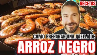 Bestspanishlessons How to cook an quotarroz negroquot paella Spanish Recipe [upl. by Rawden]