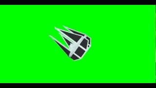 Free Star Wars Tie Interceptor on green screen animation multiple angles HD [upl. by Aiz]