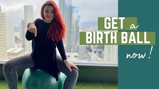 Using A BIRTH BALL In Pregnancy Labour And More [upl. by Adnical451]