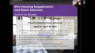 Spring 2024 NYU Liberal Studies Housing Reapplication Webinar [upl. by Melantha727]