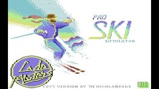 Professional Ski Simulator Review for the Commodore 64 by John Gage [upl. by Akimed]