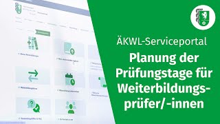 Wie funktioniert die Anwendung quotPrüfungsplanungquot im OnlinePortal der Ärztekammer WestfalenLippe [upl. by Ecnerol318]