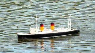 1200 RC model ship USSR icebreaker MIKOJAN [upl. by Ainar889]