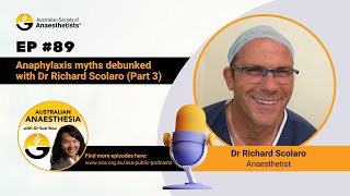 Ep89 Anaphylaxis myths debunked with Dr Richard Scolaro Part 3 [upl. by Llovera]