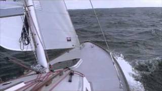 folkboatde test sailingmov [upl. by Winser]