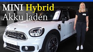 MINI Hybrid erklärt 22 Wie den Akku laden [upl. by Bayard]