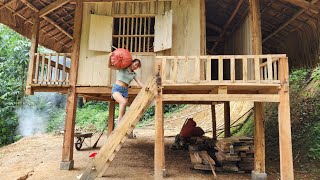 TIMELAPSE 200 Days of Alone Girl Building a Cabin Alone amp Living Off the Grid [upl. by Stretch]