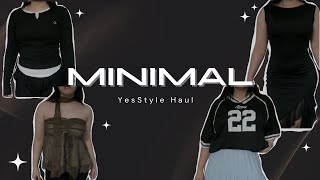 100 Minimalistic Fall Clothing Haul 🍂  Yesstyle Haul🍁 [upl. by Niahs952]