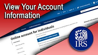 View Your Account Information [upl. by Ahsael416]