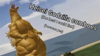 Heisei Godzilla comboes in Kaiju Arisen 50 [upl. by Rolyat]