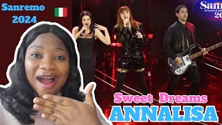 Sanremo 2024  Annalisa  Sweet dreams are made of these REACTION [upl. by Neehsar]