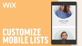 Mobile Lists amp Repeaters  Wix Tutorial [upl. by Sivla]
