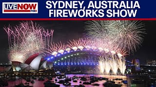 New Years Eve fireworks 2023 Sydney Australia rings in 2024 with dazzling display LiveNOWfrom FOX [upl. by Ecinereb]