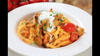 Pasta con funghi cardoncelli e stracciatella da leccarsi i baffi [upl. by Otnas]