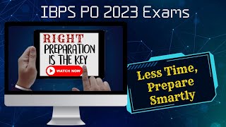 ⏰Times Ticking for IBPS PO 2023 🔥Prepare Smartly with these TimeTested Tips ⌛🔑 [upl. by Penman]