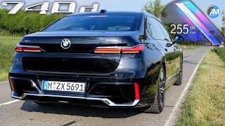 2023 BMW 740d 300hp  0100 amp 100200 kmh acceleration🏁  by Automann in 4K [upl. by Joletta588]