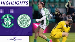 Hibernian 42 Celtic  Daizen Maeda Red Card as Hibs Secure Late Victory  cinch Premiership [upl. by Germana]