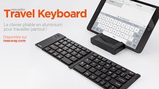 Novodio Travel Keyboard  Présentation du clavier Bluetooth pliable pour iOS Android Mac PC [upl. by Leinadnhoj]