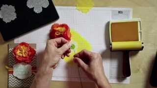 How to Make a Filter Paper Flower  Stampin Up [upl. by Kennie601]