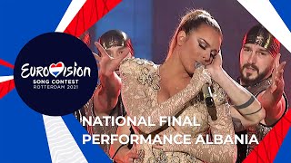 Anxhela Peristeri  Karma  Albania 🇦🇱 National Final Performance  Eurovision 2021 [upl. by Markland]