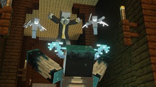 Warden vs Evoker Minecraft Animation [upl. by Marmawke309]