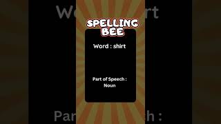 Spelling Bee Words for Kids  Fun and Easy Spelling Practice spellingbee wordoftheday phonicsfun [upl. by Nattirb738]