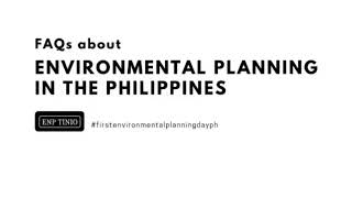 What is environmental planning in the Philippines  EnPTinio [upl. by Elak395]