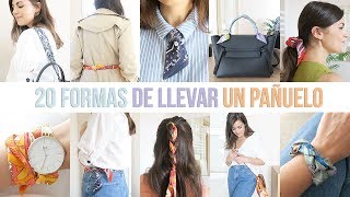 20 FORMAS DE LLEVAR UN PAÑUELO TWILLY  DIY [upl. by Hyman244]