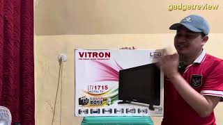 Gara gara Timnas Main saya unboxing TV murah Vitron 17quot [upl. by Ardyth]