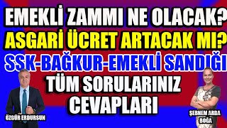 Emekli Zammı Ne Olacak  Asgari Ücret Artacak mı SorularınızCevapları [upl. by Jarietta]