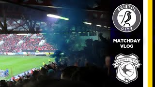 3 IN A ROW  Bristol City vs Cardiff City Severnside Derby Vlog 202324 [upl. by Guilbert]