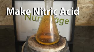 Make Nitric Acid from Sodium Bisulfate and Sodium Nitrate [upl. by Yvehc]