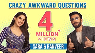 Crazy Awkward Questions With Ranveer Singh amp Sara Ali Khan [upl. by Velda114]