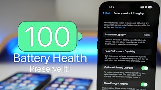 100 Percent Battery Health  How To Preserve It [upl. by Eloci]