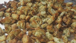 Homemade Italian Croutons  Episode 191 [upl. by Vrablik497]