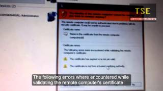 How to fix Remote Desktop Connection Security Certificate Errors  Validating Computers Certificate [upl. by Aecila]