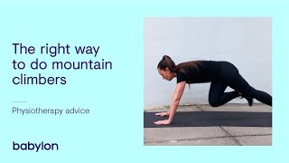 Mountain Climber Exercise for Beginners [upl. by Yajiv]