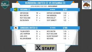 North Metro Cricket Association  NRT20 Kookaburra Cup  Round 3  Bundoora United CC v Rosanna CC [upl. by Cumine]